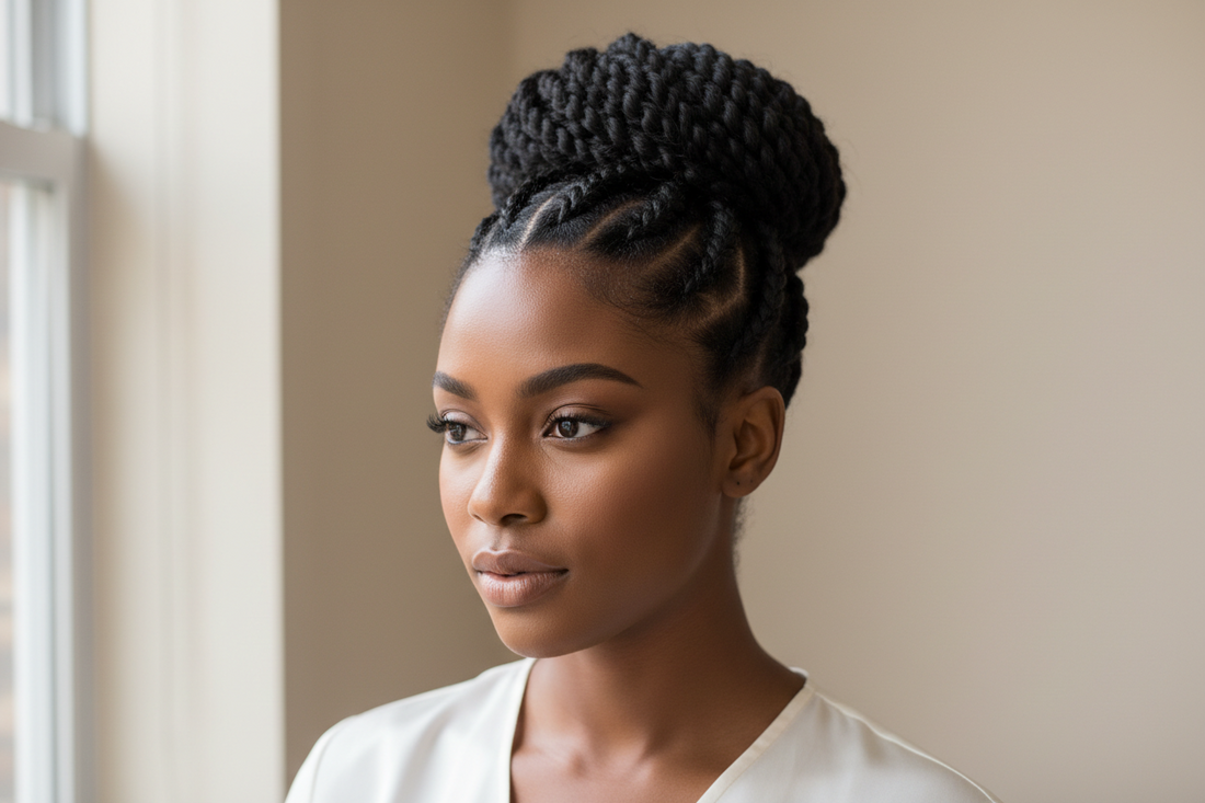 How to Do a Twisted Bun on 4C Hair
